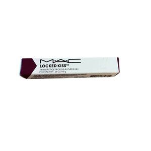 MAC Locked Kiss 24HR Lipstick Shade 56 Rein .06 Oz Long-Lasting Formula